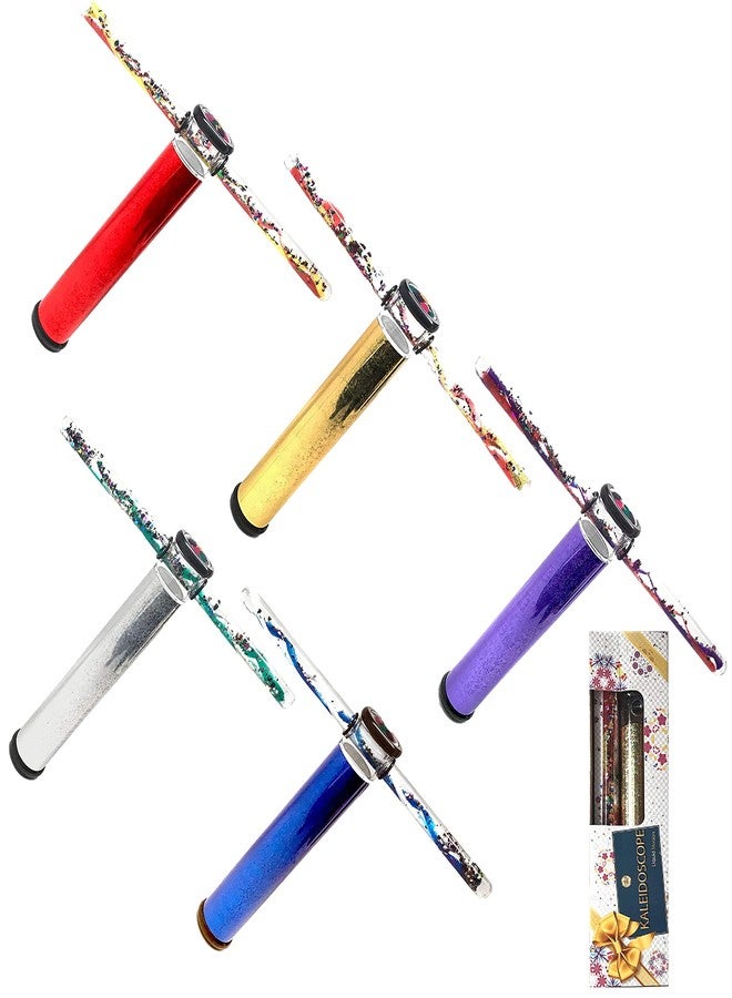 Star Magic Continuous Movement Kaleidoscope,Liquid Motion Glitter Filled Wand Kaleidoscope (9 Inch) in A Gift Box - Image 1